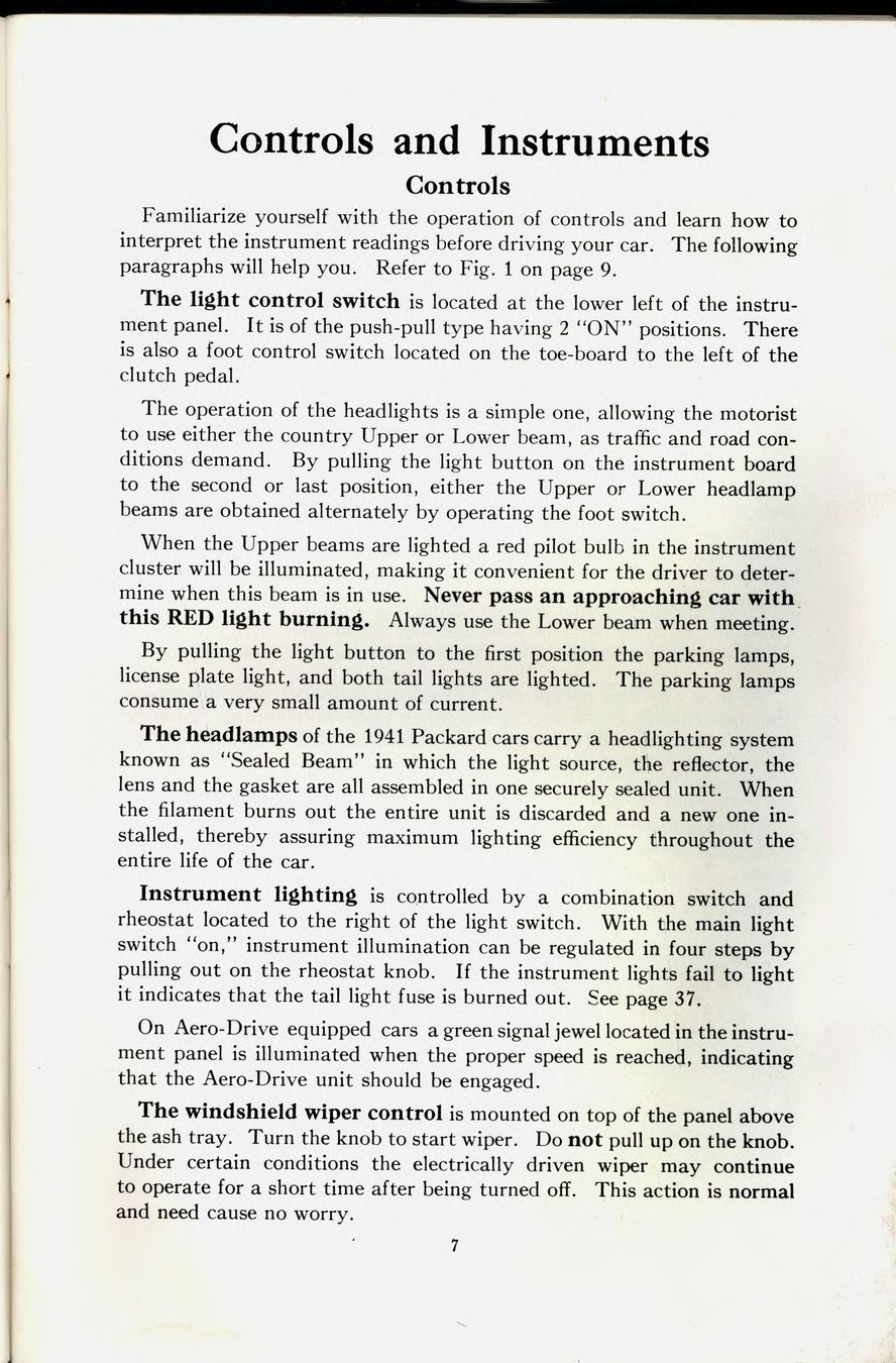 1941 Packard Owners Manual Page 48